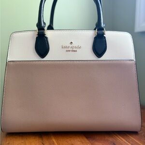 Kate Spade Black and Tan Satchel
